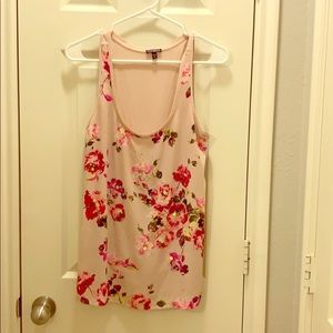 Embellished Floral Tank Top